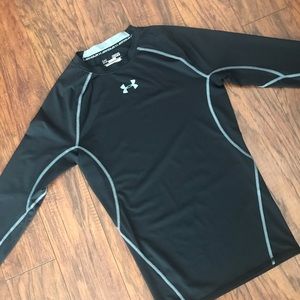 Under Armor compression shirt. Black. Like new.